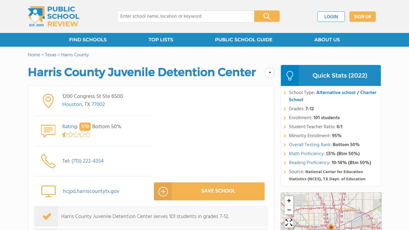 Harris County Juvenile Detention Center (2022 Ranking) | Houston, TX