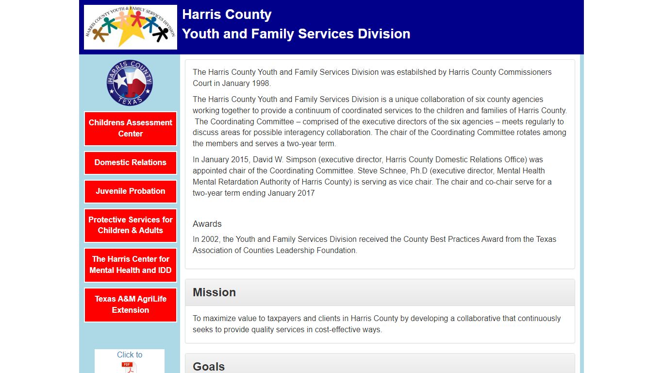 Harris County - Youth & Family Services Division