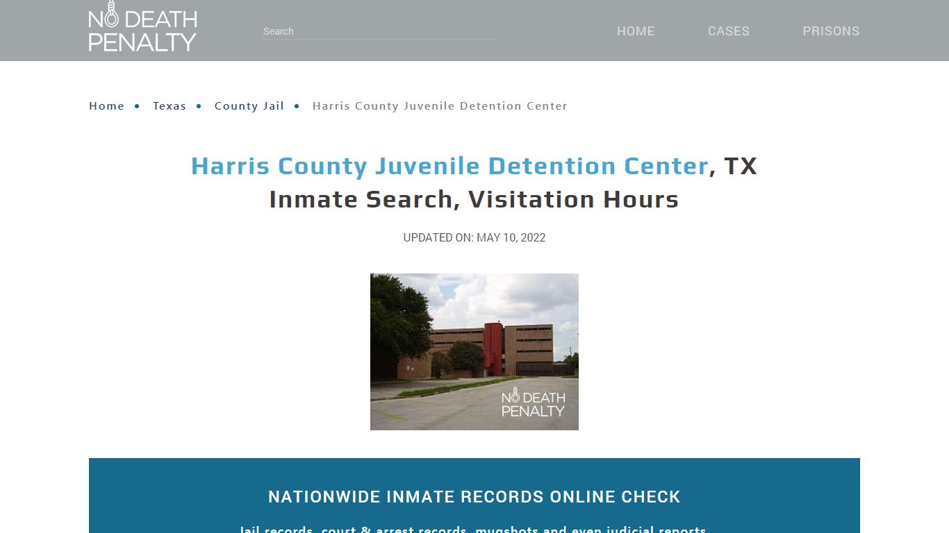 Harris County Juvenile Detention Center , TX Inmate Search, Visitation ...